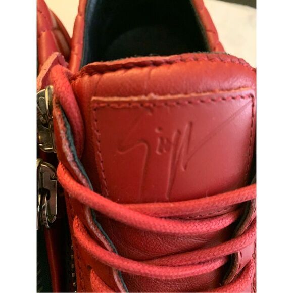 Giuseppe Zanotti Dylan quilted zip leather sneakers men's size 39.5 - Picture 10 of 11